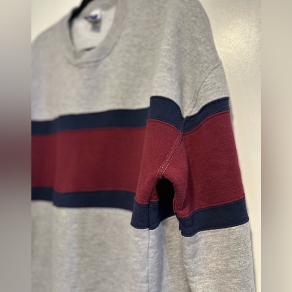 VTG 80s/90s Russell Athletic Sweatshirt Men XL Gray Colorblock Striped. - Picture 9 of 15